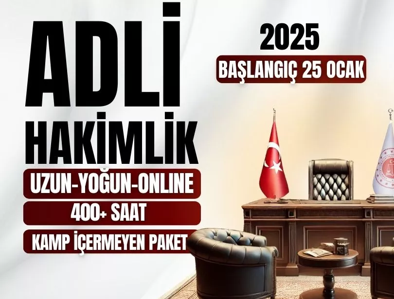 ONLINE ADLİ HAKİMLİK | KAMP İÇERMEYEN  PAKET