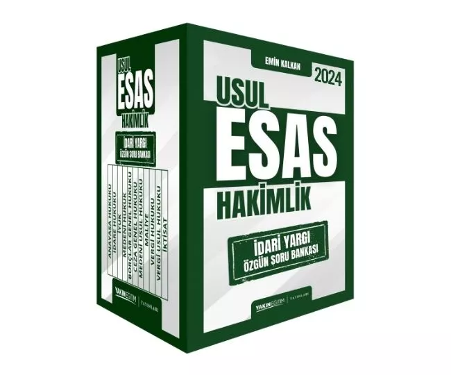 USUL ESAS İDARİ HAKİMLİK SORU BANKASI SETİ 